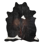 Black and white cowhide