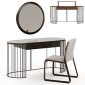 Doppler Dressing Table with Wynwood Chair By Ferre Home