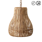 Подвесной абажур из натурального ротанга AVIER PENDANT
