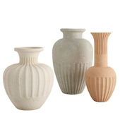 Cannelee Terracotta Vases by Athena Calderone