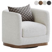 Danton Wood Base Swivel Chair