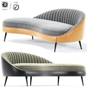 Porto Sand Lounge Curved Sofa