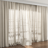 Curtain linen 44/ Шторы лен