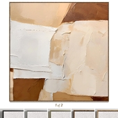 Plaster Two Square Photo Frames D-192