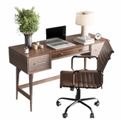 Workplace - Mid-Century Desk - office furniture 45