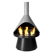 Lloyd fireplace Terraflame by Solo stove