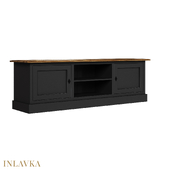 OM TV stand with pine top two-door with shelf in classic style