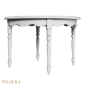OM Round extendable table, 4 legs, 115 cm, Scandinavian style