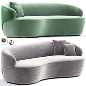 Cloud Boucle Curved Sofa
