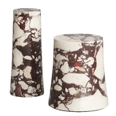 La Paloma Marble Outdoor Side Tables By Ross Cassidy