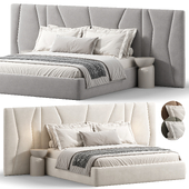 Rossio Beige Double Bed