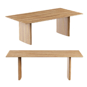 Anton Solid Wood Dining Table