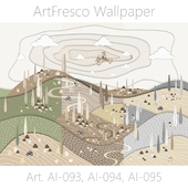 ArtFresco Wallpaper - Дизайнерские бесшовные фотообои Art. Ai-093, Ai-094, Ai-095 OM