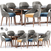 Mambo Lola Upholstered Chair Table