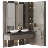 Bathroom furniture N025 in Neoclassic and Modern style