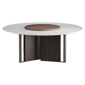 Lema In Between AR077 Dining Table with AC947 Lazy Susan