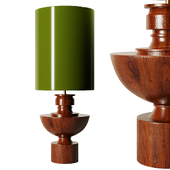 Editions spun wood lamp