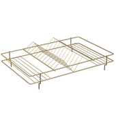 ОМ Сушилка Domaci Феррара D666-04 47х31 см, для посуды, золото поталь