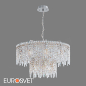 OM Hanging chandelier with crystal Eurosvet 60160 chrome Blitz