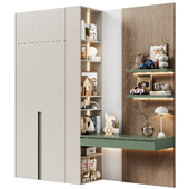 Modern modular children's wardrobe with desk 21