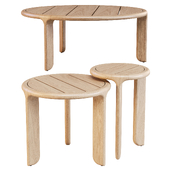 Sutherland Furniture: Radia Wood - Coffee and Side Tables