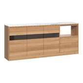 Oak Kitchen Drying Cabinet with Stone Surface OAKT31