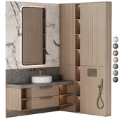 Bathroom furniture N033 in Neoclassic and Modern style