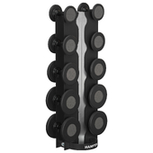 GEL GRIP Urethane Dumbbells Black