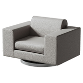 Vladimir Kagan Swivel Cube Lounge Chair