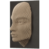 Face statue 3D panel 60