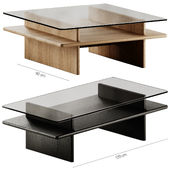 Woud Parallel Glass Coffee Table