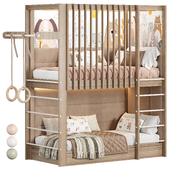 Designer two-level bed Kids room