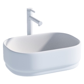 Modish Ceramic Center Trapway Bowl Sink