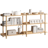 Kari Reol Shelving low – double by Bolia