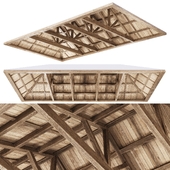 Wooden Ceiling V7 / Деревянный потолок с балками