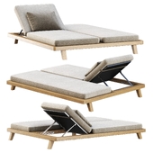 Sanday Double Daybed / Деревянный двойной шезлонг