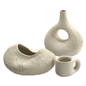 Ivory Vase Set