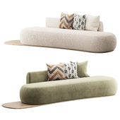 Niz Boucle Green Organic Sofa