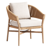 Makali Lily White Lounge Chair