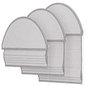 Arched Roman blinds 2