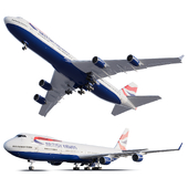 BOEING 747 British airways Пасажирский самолёт