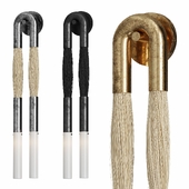 Horse Hair Sconce by APPARATUS