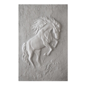 Bas-relief with a horse 02