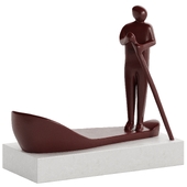 Decorative Sculpture Fisherman