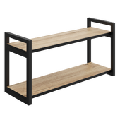 OM Shelf DIWO Elista 2-tier, oak craft golden, black