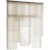 Layered Scallop Panel Curtain