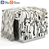 Chromium Liki Pouf By Buro Art