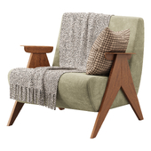 Nordic Ash Wood Arm Chair