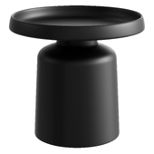 Round metal side table - Peer