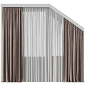 Beveled attic curtains 8